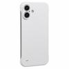 For iPhone 16 Frameless Case Hard PC Slim Minimalist Phone Cover Skin-Touch