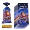 50/100Pcs Christmas Gift Bags Christmas Decorations For Home 2025 Xmas Gifts New Year 2026 Santa Claus Snowman Packaging Bags