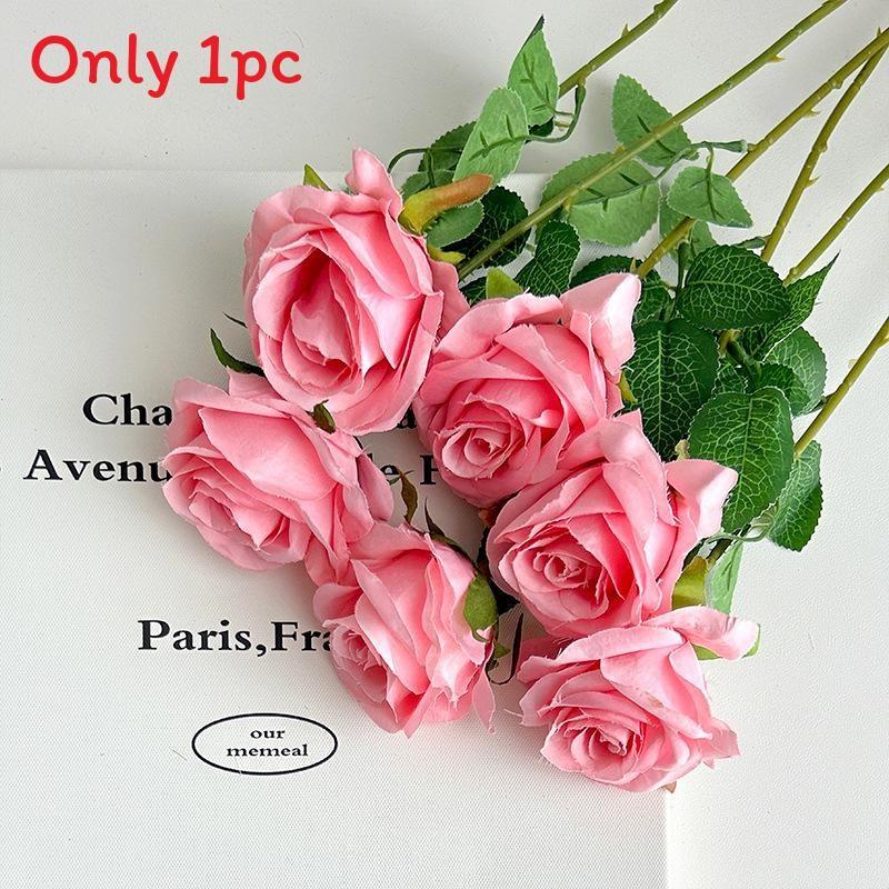 Artificial Silk Rose Flower For Wedding Party Home Decor Wall Display Arrangement