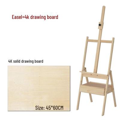 Буковый складной плоский мольберт-ящик для масляной живописи и гуаши - Идеально подходит для детей и взрослых