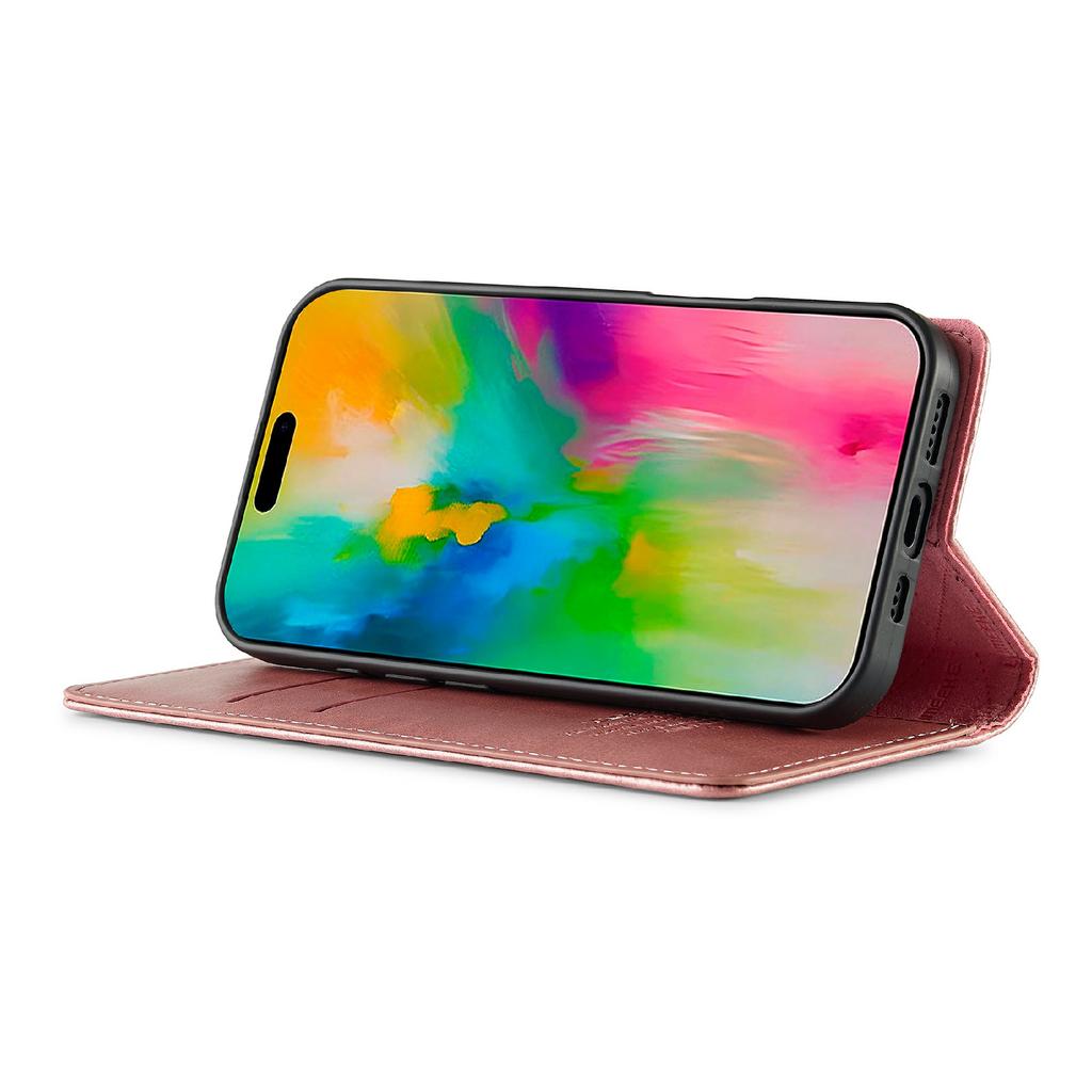 LC.IMEEKE For iPhone 17 Case Wallet Microfiber Leather Phone Cover