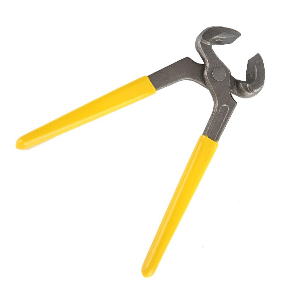 Flat Mouth Fastener Remover Pliers Plastic Grip Hoof Nipper Trimmer Nail Extractor Farrier
