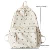 Casual Cloth Floral School Bags for Students Teenager Waterproof Nylon Rucksack Large Capacity Books Stationery Organizer Bags