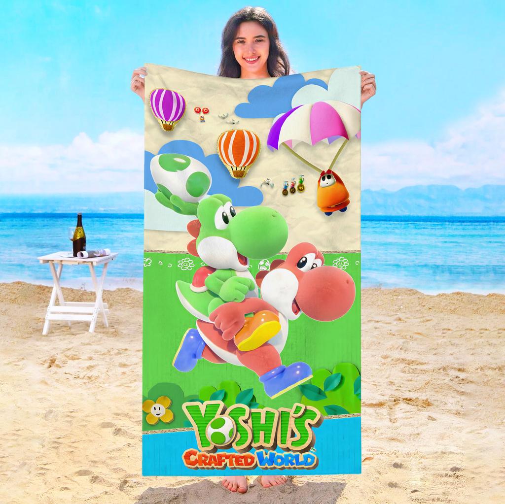 M-Marios Beach Towel Bath Towels Bathroom Playa Sauna Travel For Home Spa Swimming Pool Baby Microfiber Quick Drying Gym Shower