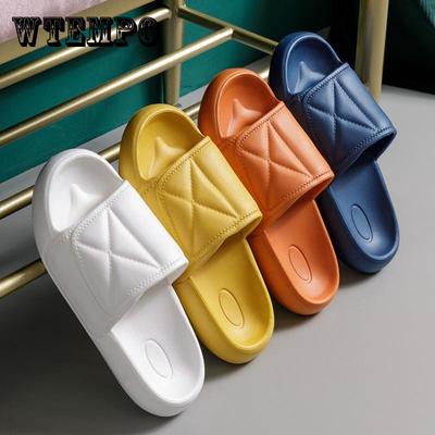 Летние сандалии, тапочки, женские домашние нескользящие домашние тапочки на толстой подошве, пляжная верхняя одежда, высокие тапочки