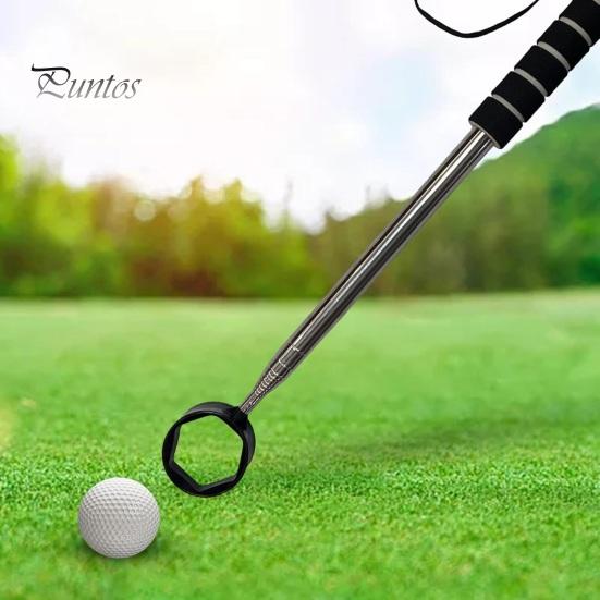 Golf Ball Retriever Telescopic Ball Retriever Tool Stainless Steel Golf Ball Grabber Pick-up Tool Golf Accessories for Men