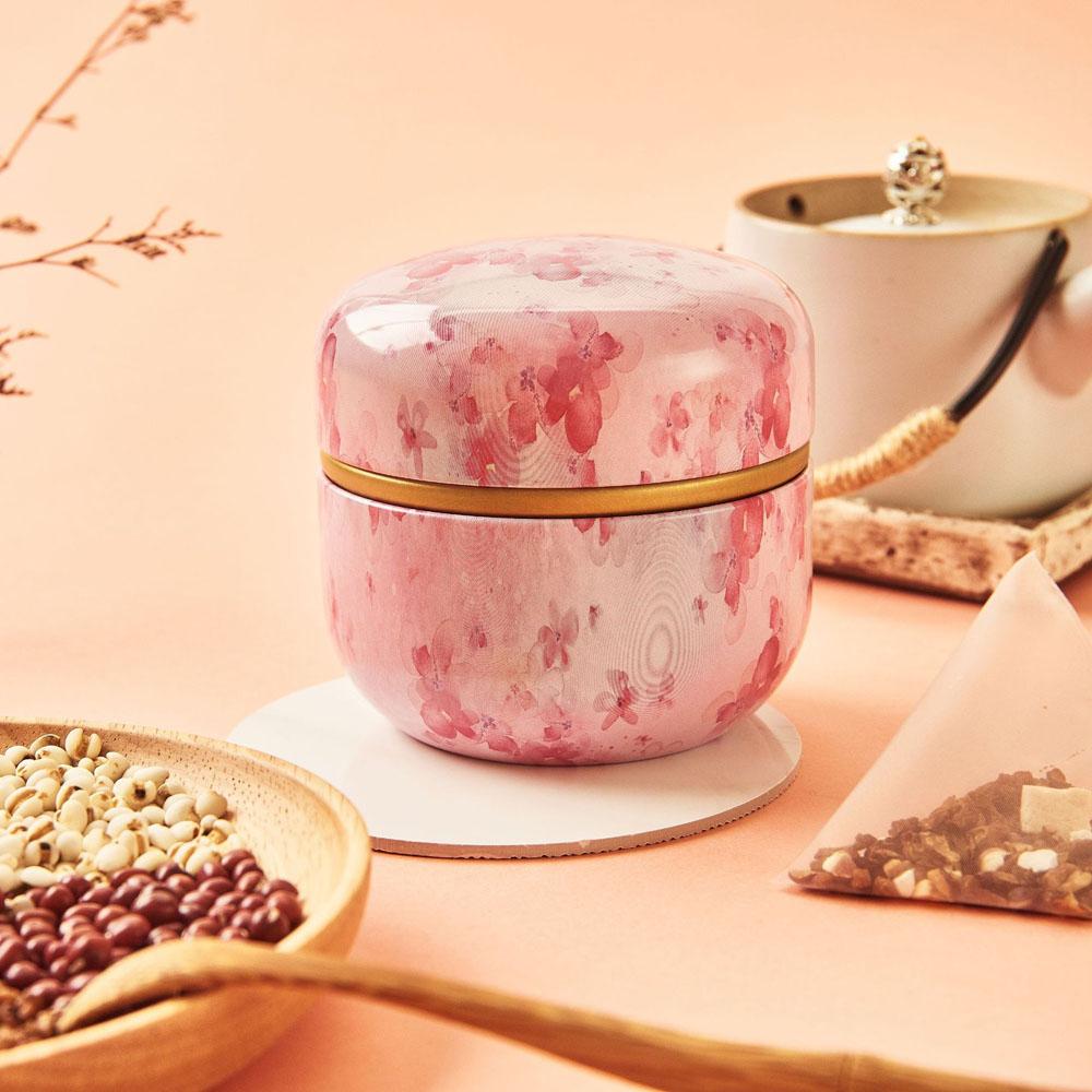 Japanese Style Flower Portable Mini Small Snacks Candy Tin Plate Canister Tea Cans Containers Packaging Box Storage Box