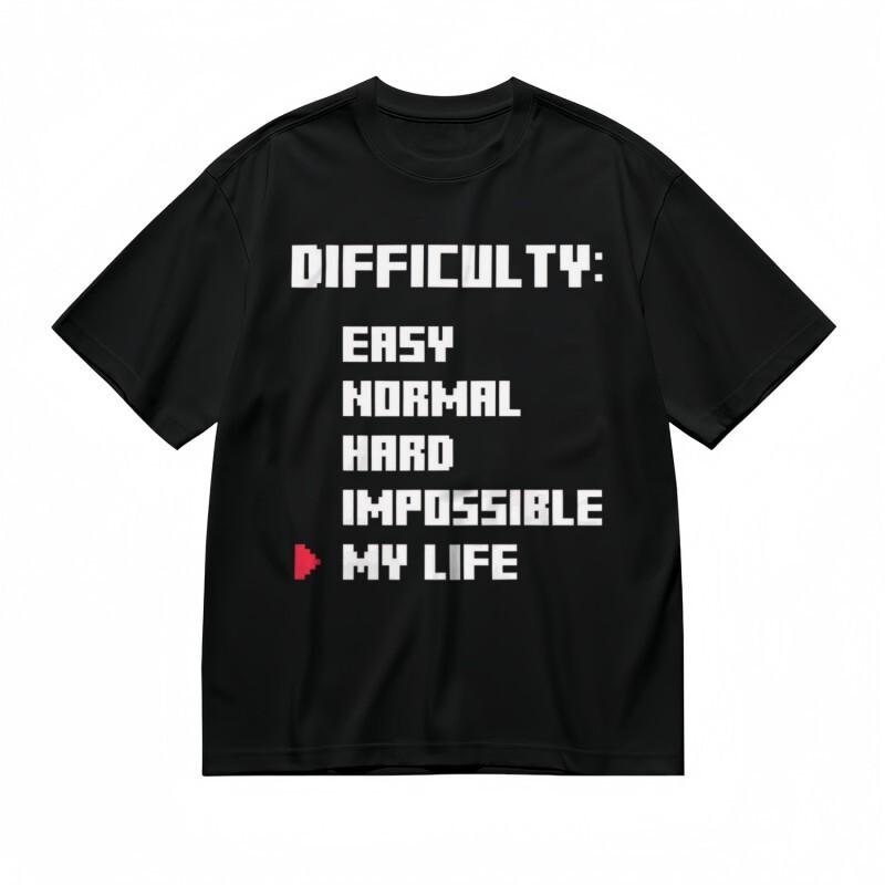 Men's Trend All-Season Classic T-Shirt Mens Womens Tees Top Impossible Challenge Graphic Design Tee