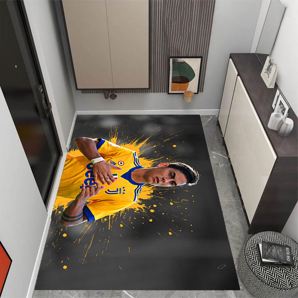 Juventus Player Celebration Floor Mat Design for Outdoor Bedrooms Game Room Playrooms Anti-slip Rug Office home decor
