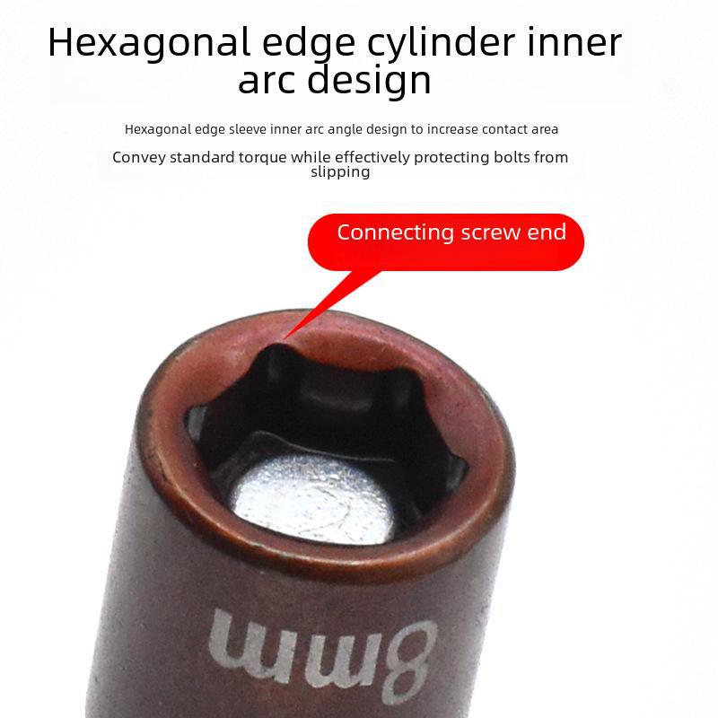 8mm Non-Magnetic Hexagon Socket Hand Drill with Strong Magnetic Tail Wire Wrench.