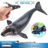 Сплошная модель морского животного для детей: Симулятор игрушки: Гладкий кит, Горбатый кит, Акула