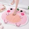 Cute Frog Bath Mat Non-Slip Quick Dry Soft Absorbent Rug Machine Washable Bathroom Floor Decor