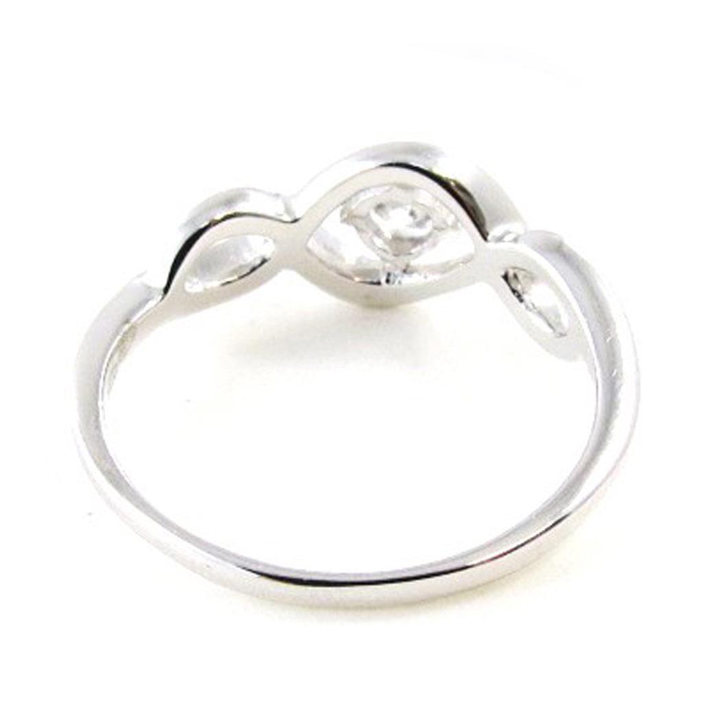 Silver Ring 'Câlin' White Silver (rhodium) - 8 Mm