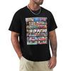 Футболка с граффити метро Нью-Йорка черная синяя архивный базовый t-shirt мужские графические футболки