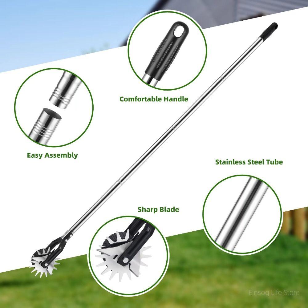Adjustable Handle Garden Edging Tool Fast Lawn Edger Manual Lawn Trimmer Precision Edging