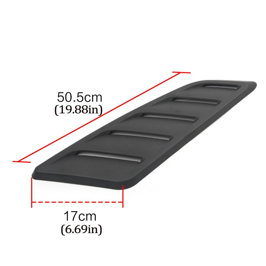 2 шт. Универсальный 19,88" АБС-пластик Автомобильный воздухозаборник Ковш Вентиляционное отверстие капота Передний