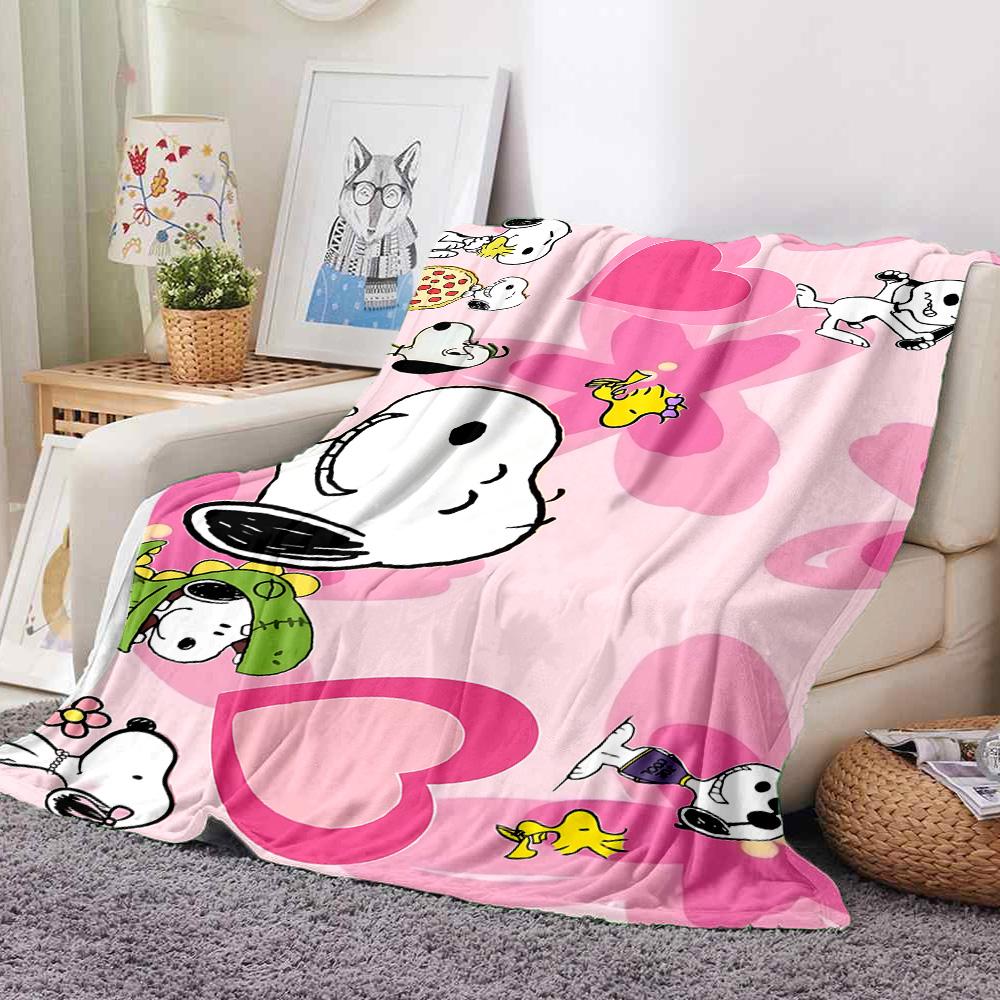 Peanuts Love Flannel Blanket Throw Blanket Soft Warm Sofa Bed Camping home Decor Unique Christmas Gift C926730