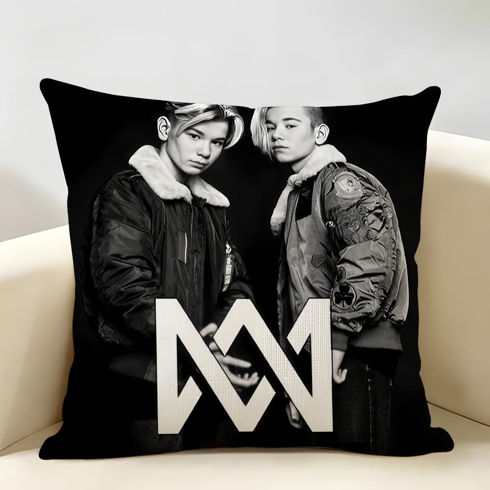 MMarcus And MMartinus Cushion Cover Natural Linen Organic Fabric DoubleSided Printing Room Sofa Decor Pillow Case