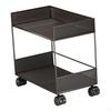 Corner Metal Rolling Cart for Mobile Storage