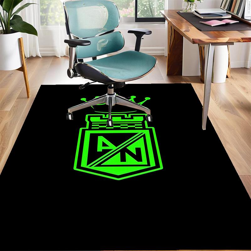 Atletico Nacional Polyester Carpet, Soft Indoor Mat for Office Chair, Living Room, Computer Desk - Decorative Home Office Rug Design