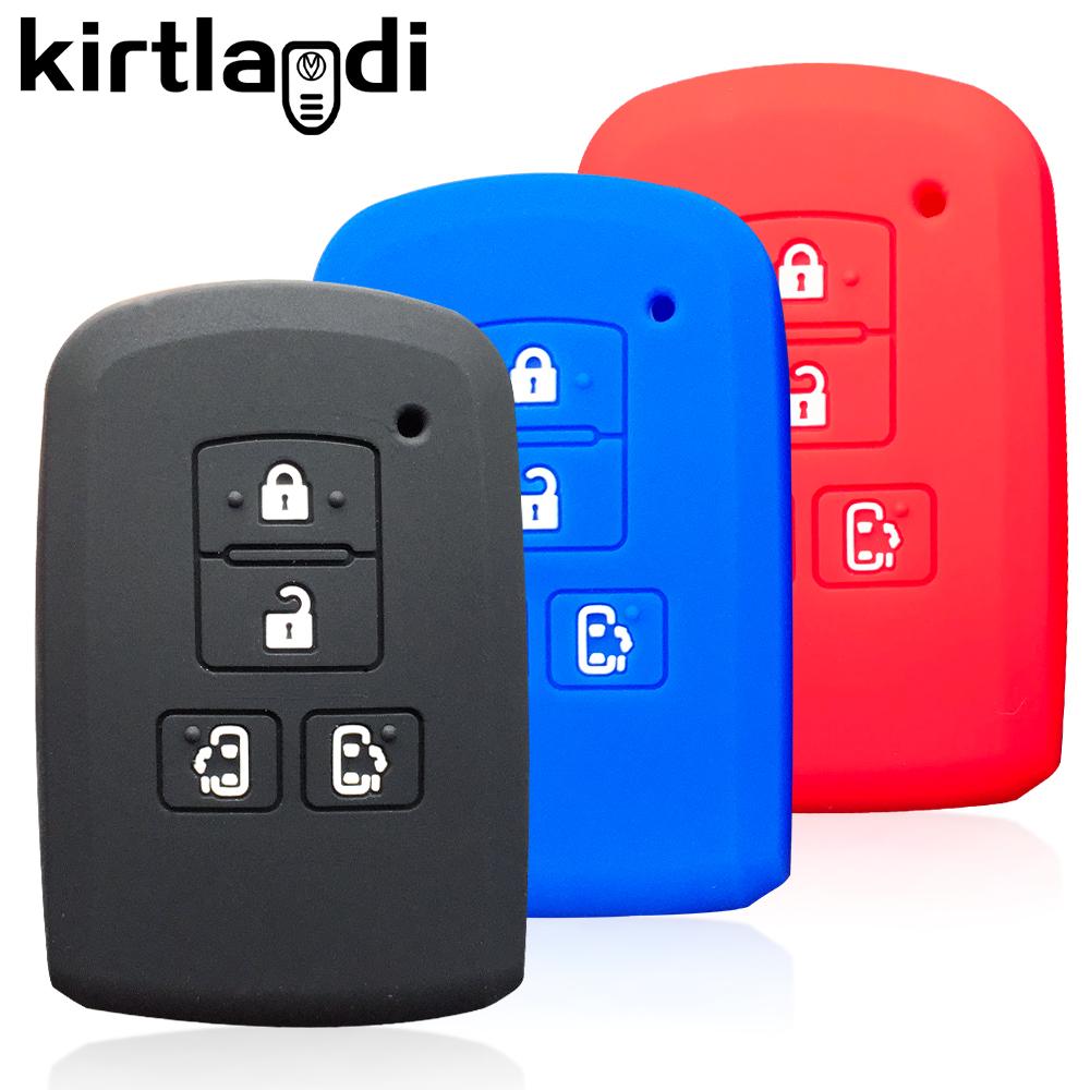Силиконовый чехол для автомобильного ключа для Toyota Sienta Alphard Voxy Noah Esquire Harrier Vellfire Бесключевой пульт Оболочка Чехол Держатель Защитник