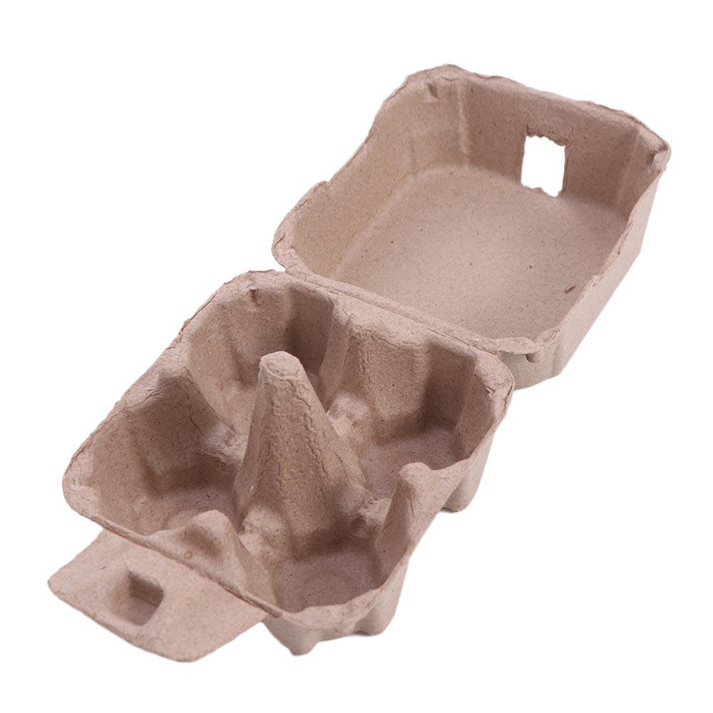 10 шт. Штабелируемые картонные лотки для яиц из бумажной массы, 4 ячейки, пустая коробка для хранения яиц, контейнеры для яиц для дома