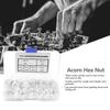 Набор нейлоновых гаек-колпачков M3/M4/M5/M6/M8/M10, шестигранные гайки-колпачки (черный)