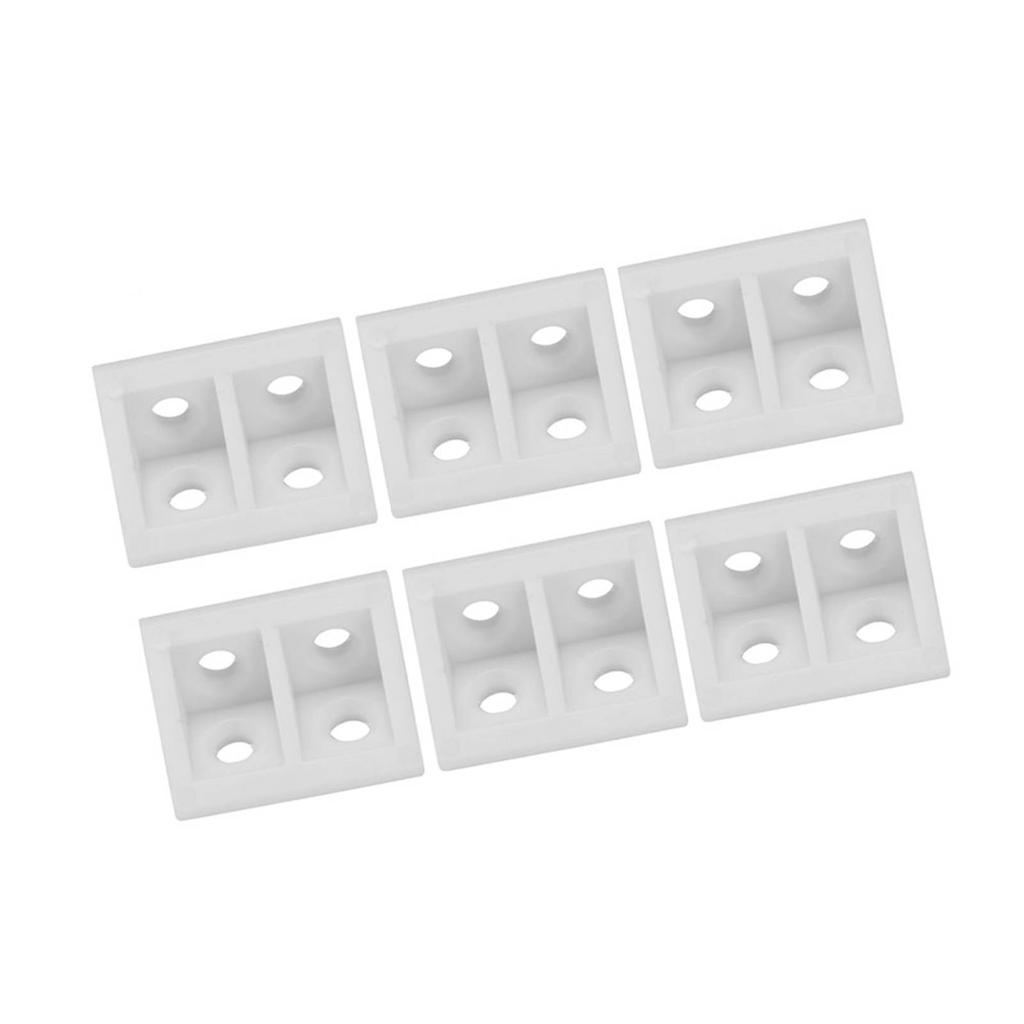 50pcs Plastic Right Angle Corner Gusset Brace Angle Brackets Code Furniture