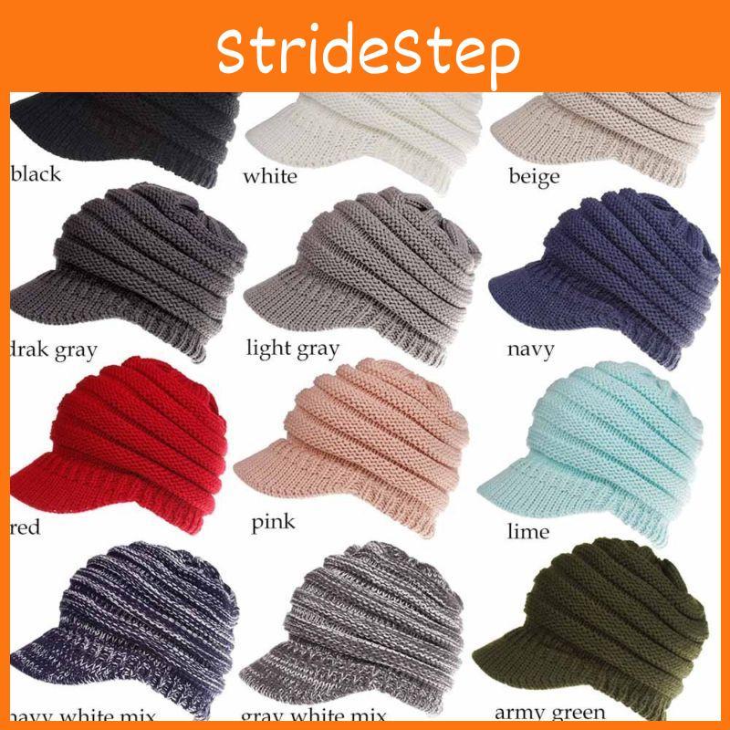 Fashionable Women's Messy Bun Beanie With Soft Stretch Knit For Winter Comfort