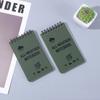 1 Piece Simplicity Waterproof Notebook Mini Portable Outdoor Record Notepad for Worker Small Coin Book Office Supplies