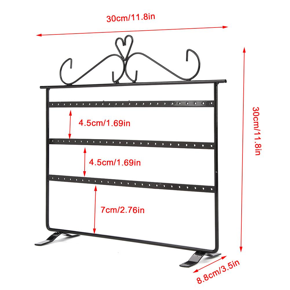 72 отверстия Серьги Ожерелье Браслет Подставки для ювелирных изделий Вешалка Держатель Стойка Античная бронза