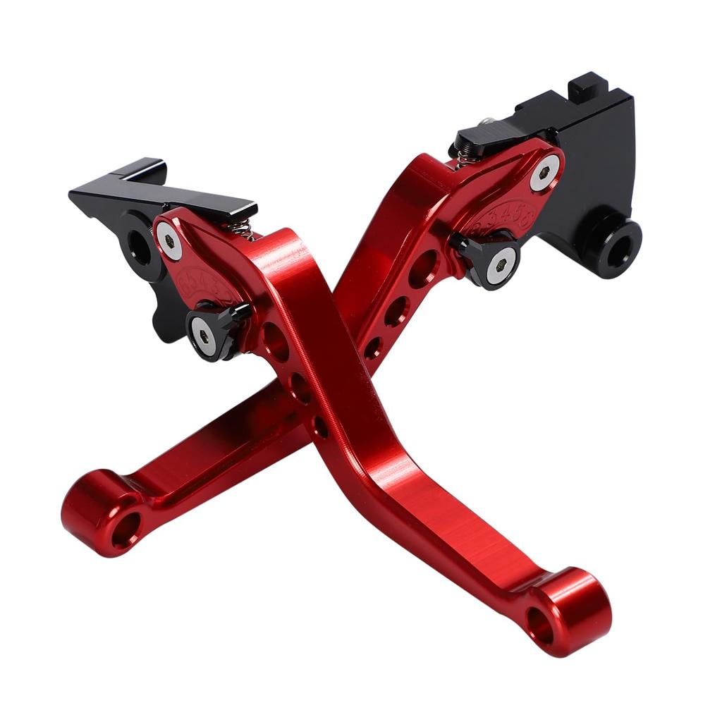 nakira Brake Clutch Lever Set Ninja250 Ninja400 Z250 Z400 Versis-X250 (Red)