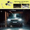 Светодиодные противотуманные фары для грузовиков 2 шт. Высокомощные противотуманные фары 12 В Суперъяркий Высокомощный Энергоэффективный фара для трактора