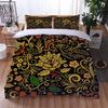 Комплекты для детей 3D Красочные цветы Пододеяльник Комплект постельного белья Queen Size Twin Комплект постельного белья Single King Мягкий полиэстеровый пододеяльник