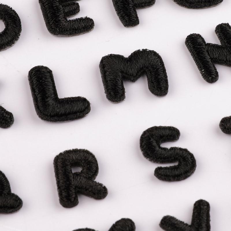 Буквы AZ Ткань Аппликация Шитье Полиэстер Сумка Декор Черный Для Шляпы Куртка Ткань Наклейка Декоративные Модные Аксессуары