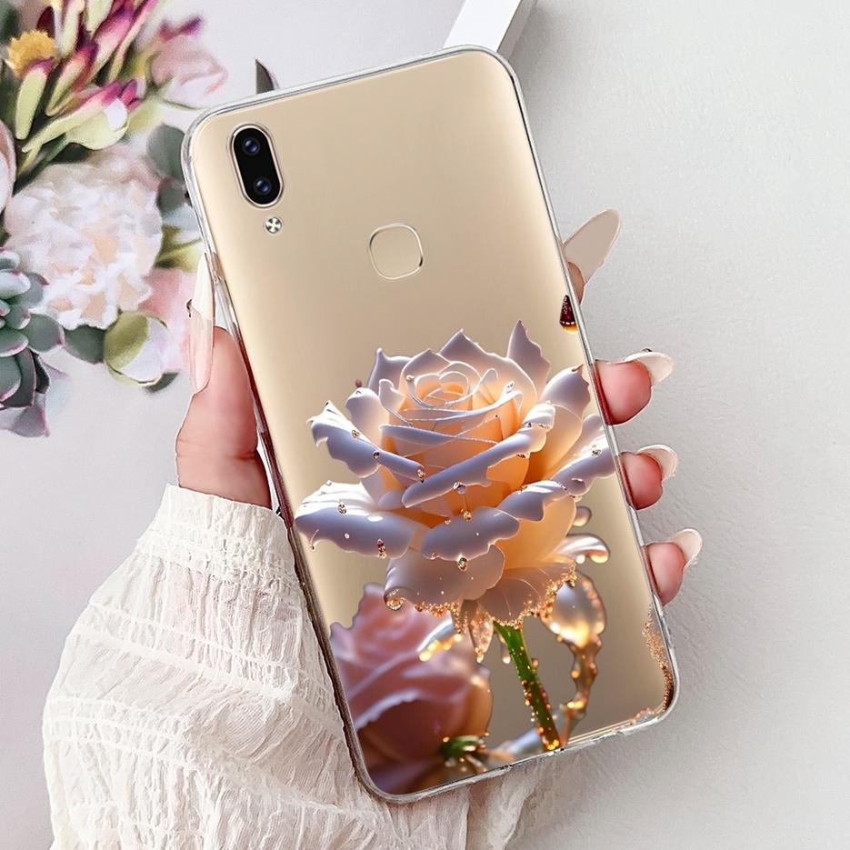 Чехол для Vivo V9 Youth 1727 1726 Милый Чехол с Рисунком Сердечка Мягкий Тонкий Чехол для Телефона Для Vivo Y85 Y89 V 9 Youth VivoV9 6GB Fundas