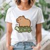 Футболка Capyeras Funny Cute Capybara Color Concert Tour Cute Animal с короткими рукавами и круглым вырезом, свободный топ Harajuku