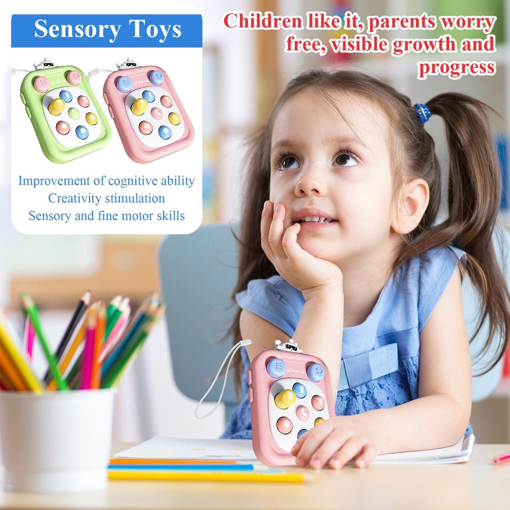 Game Toys For Kids Ages 3 To12, Handheld Whack A Mole, Sensory Toys For Travel, Road Trip Activities, Car Games, Toddlers