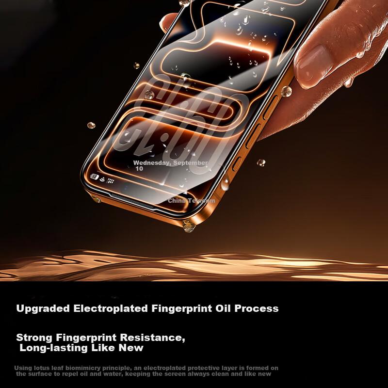 Pisen iPhone 17 Pro Max Tempered Glass Screen Protector Full Coverage HD Anti-Scratch Anti-Fingerprint Dustproof 2-Pack