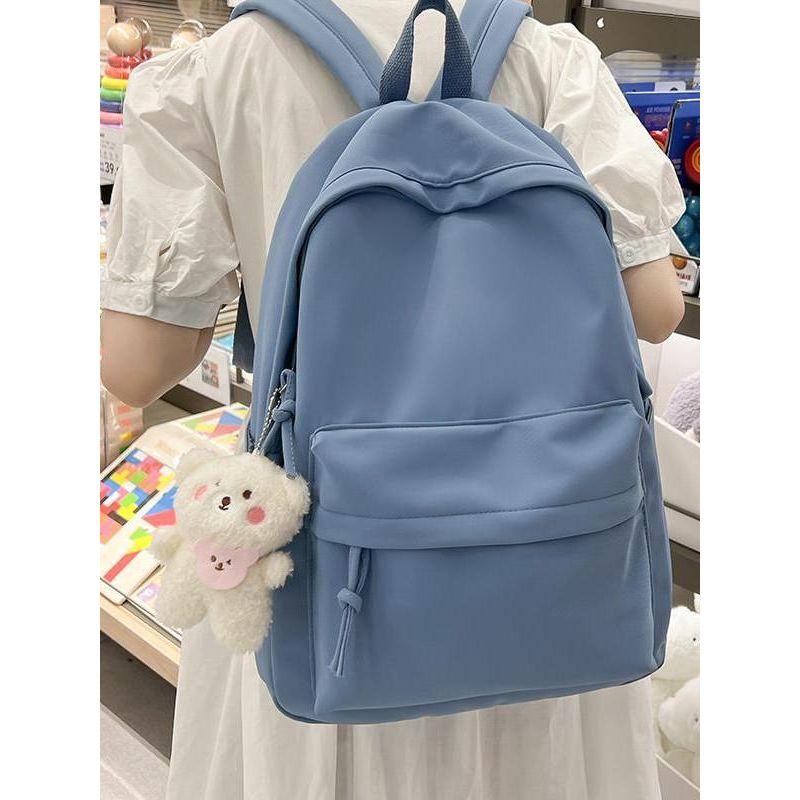 JK Solid Non-Printed Schoolbag Women Ins Style Japan Fashion High School Student Large Capacity Simple Computer Backpack College Student