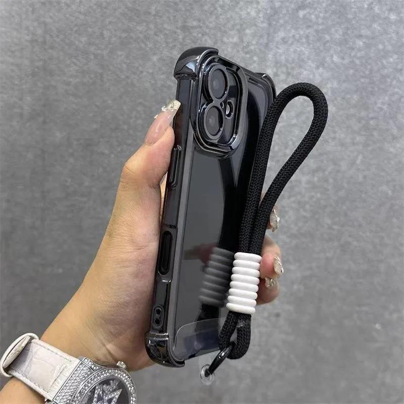 For Honor X8C X9C X7C X7A X9A X9B X7B GT Pro Power 50 Pro SE Magic 7 6 Lite 5 4 Pro Frame Casing With Strap Rope Soft Cover