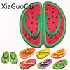 Фруктовые шлепанцы для женщин, летние, высокого качества, плоские женские пляжные шлепанцы, неглубокие, для улицы, плоские тапочки, Прямая поставка