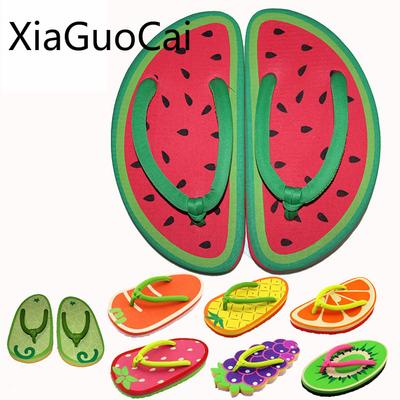 Фруктовые шлепанцы для женщин, летние, высокого качества, плоские женские пляжные шлепанцы, неглубокие, для улицы, плоские тапочки, Прямая поставка