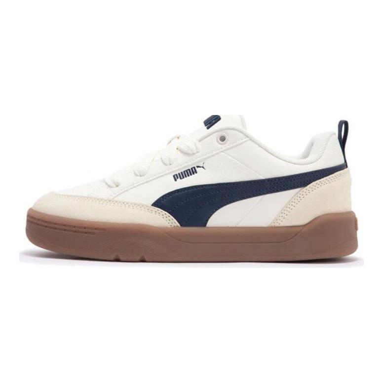 Puma Park Lifestyle Series Универсальные Повседневные Легкие Удобные Прочные Низкие Кеды для Скейтбординга Унисекс Кроссовки Белые Синие 397262-07