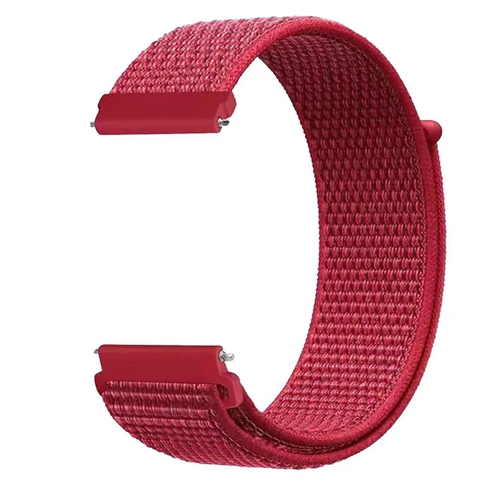 22 мм 20 мм Нейлоновый петлевой ремешок Для Amazfit BALANCE/Active2/bip 6 5/GTR 4 3 PRO/GTS 4 2mini 3 Спортивный браслет Samsung Watch 7 6 5 Ремешок