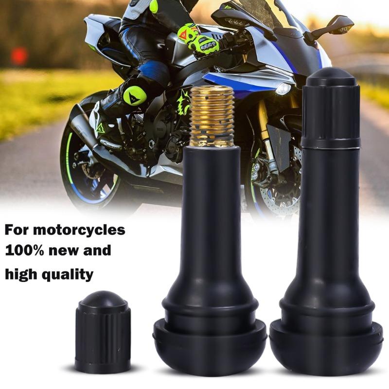 TR414 Tubeless Car Wheel Tire Valve Stems with Dust Caps Black Rubber Caps Tyre Rubber Valves with 20/4 Sets Stems Accessories