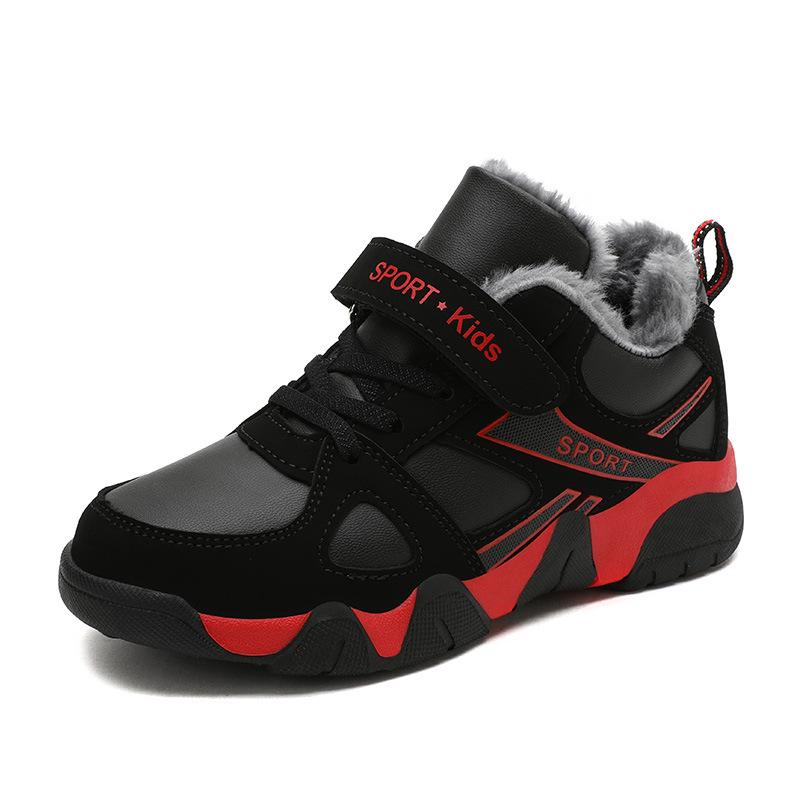 Boys' 2024 Winter Cotton Shoes: Warm, Plush, and Thick for Children