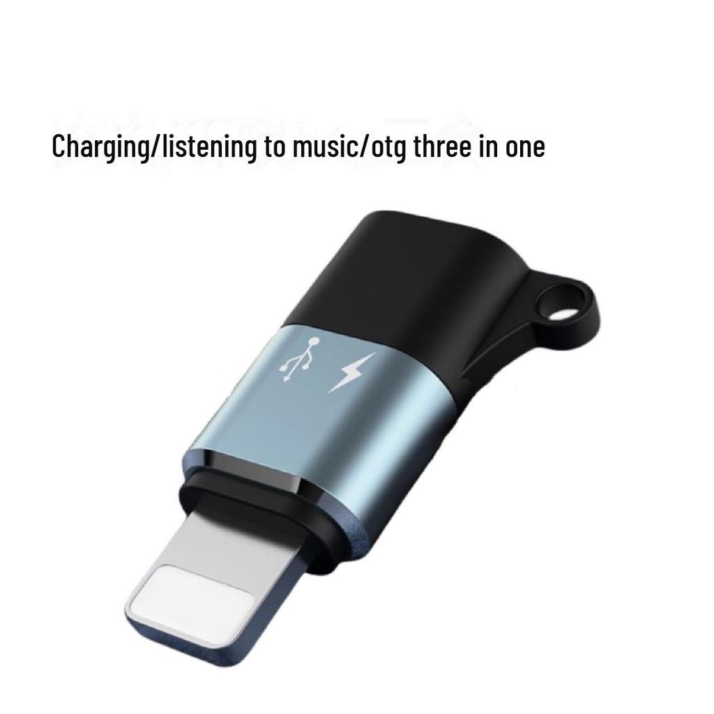 Совместимый адаптер Apple: Проводная гарнитура, беспроводной микрофон, зарядка OTG, USB-флешка, интерфейс Type-C