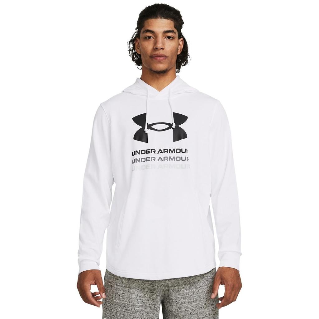Under Armour Худи с графикой Rival Terry 1386047 100 (Белый/L/Мужской)