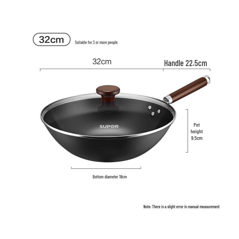 SUPOR Durable Cast Iron Wok